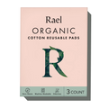 Organic Cotton Reusable Menstrual Pads - 3 Count